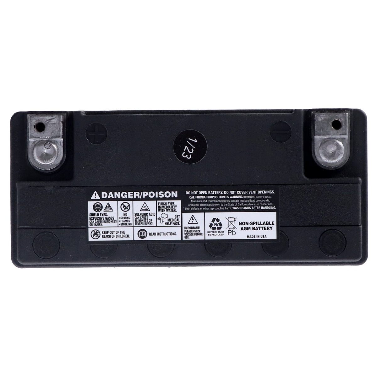 MCS, Advance Series - AGM sealed battery. 12v, 20ah, 340cca