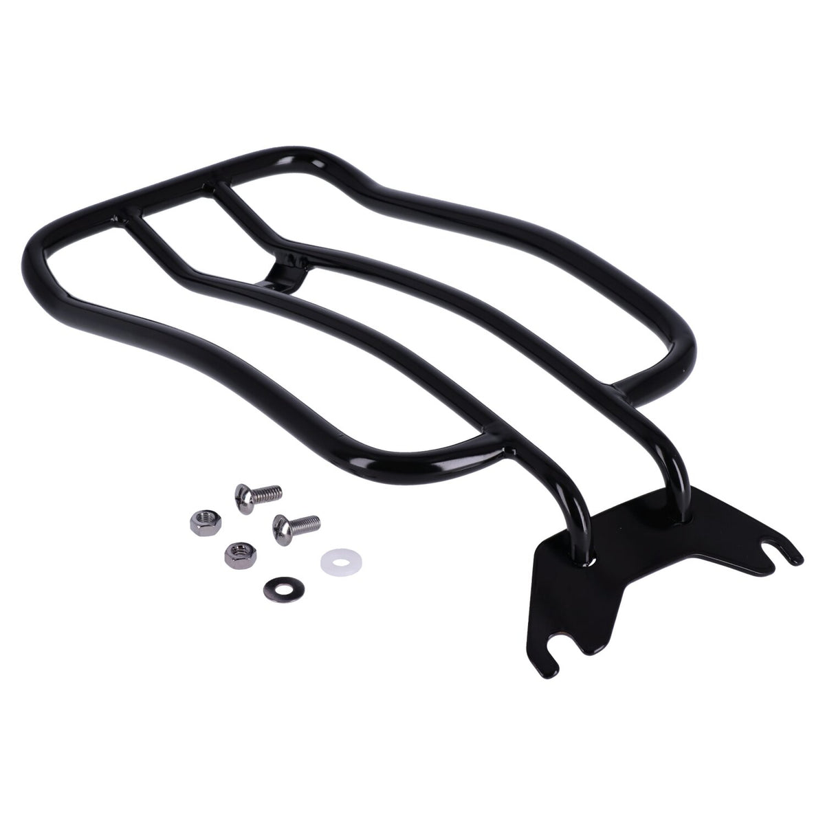 Solo seat luggage rack, 7". Black