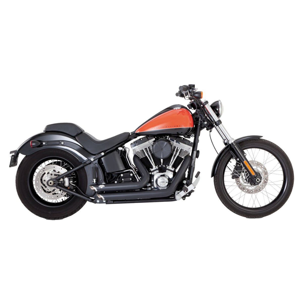 Vance & Hines, 2-1/2" shortshots staggered exh. PCX. black