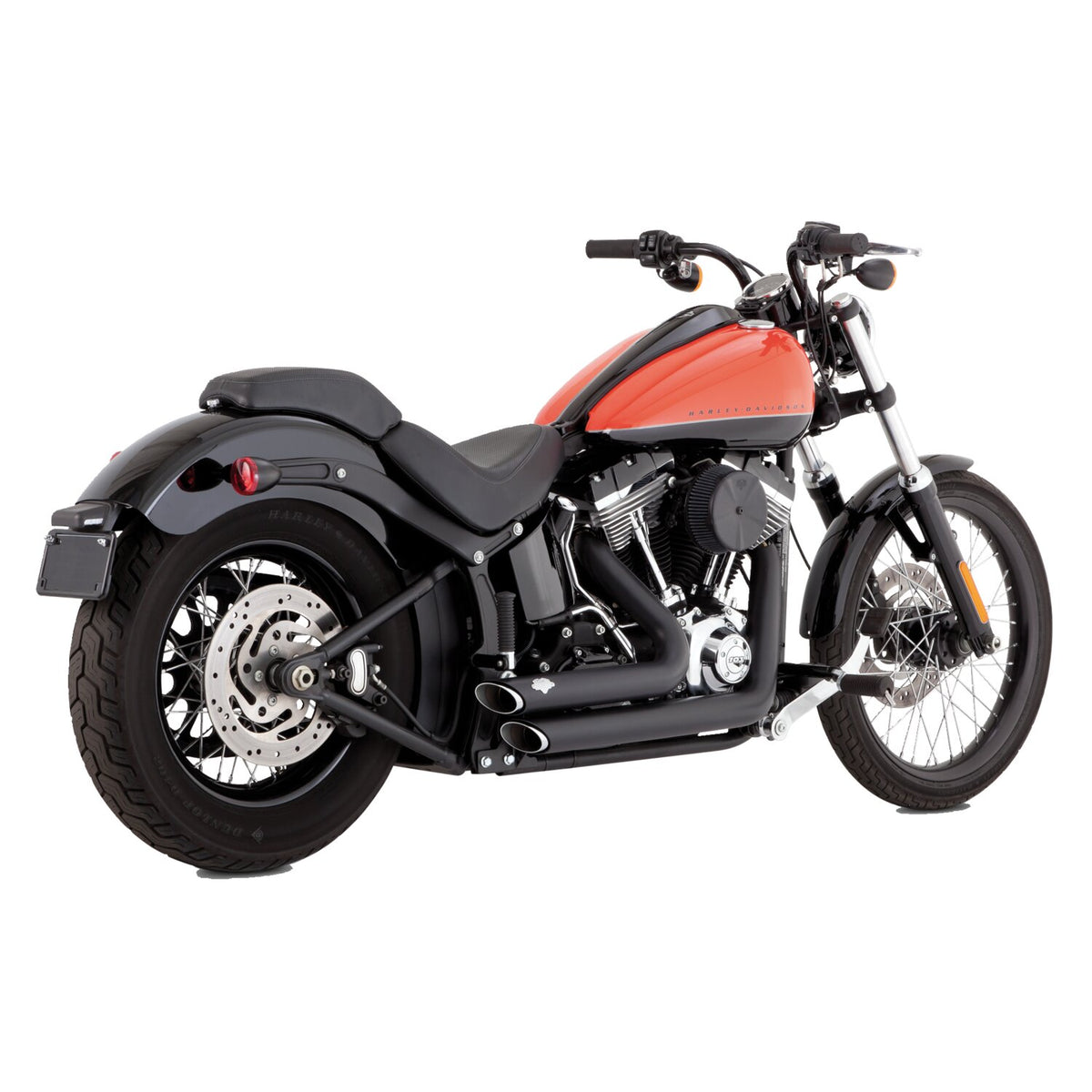 Vance & Hines, 2-1/2" shortshots staggered exh. PCX. black