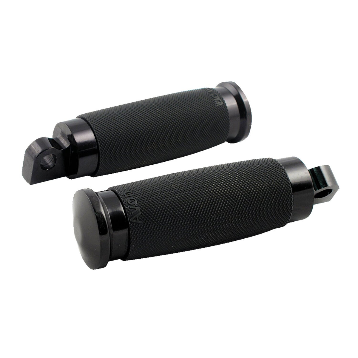Avon Folding foot pegs Custom Contour, black anodized