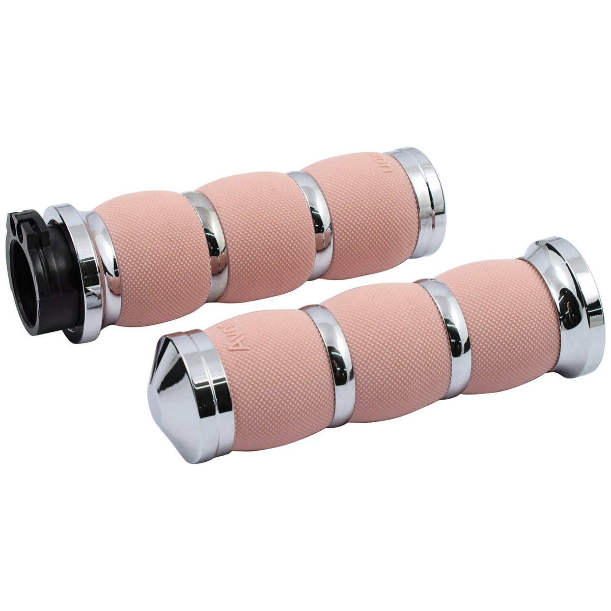 Avon air cushioned grips, chrome/pink