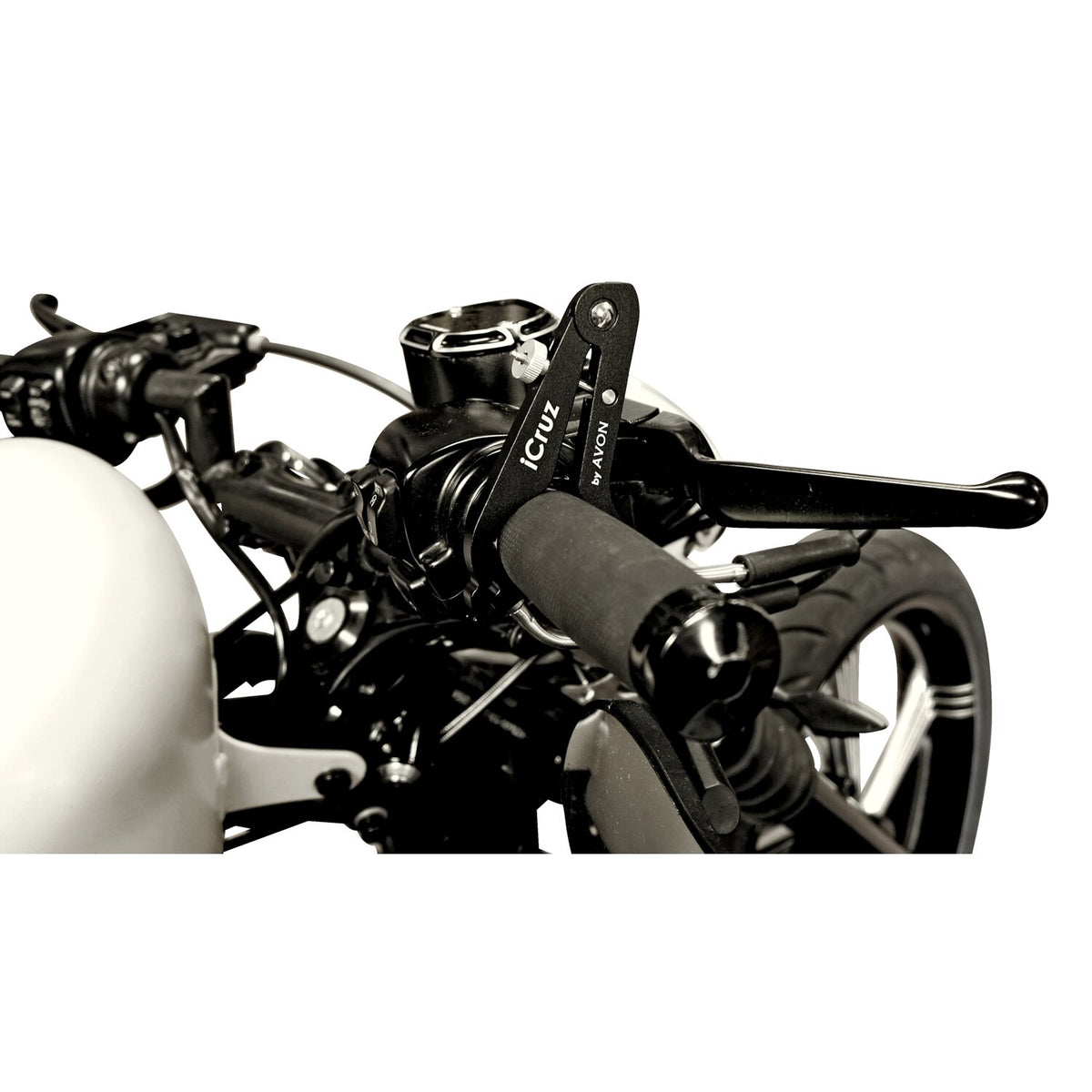 Avon, ICruz throttle lock. Black anodized