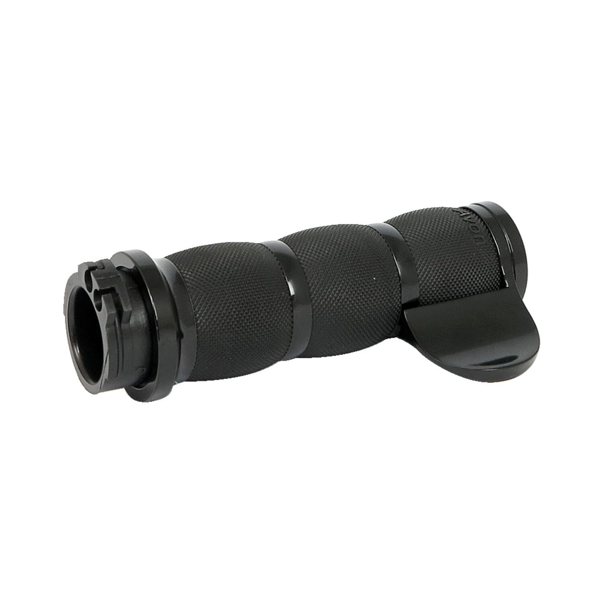 Avon throttle assist end cap Air Cushion, black anodized