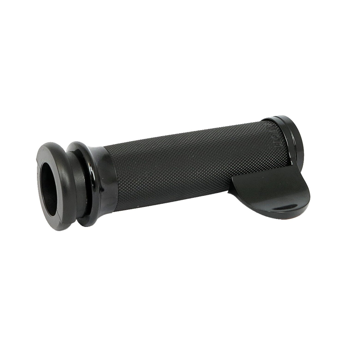 Avon throttle assist end cap Custom Contour, black anodized