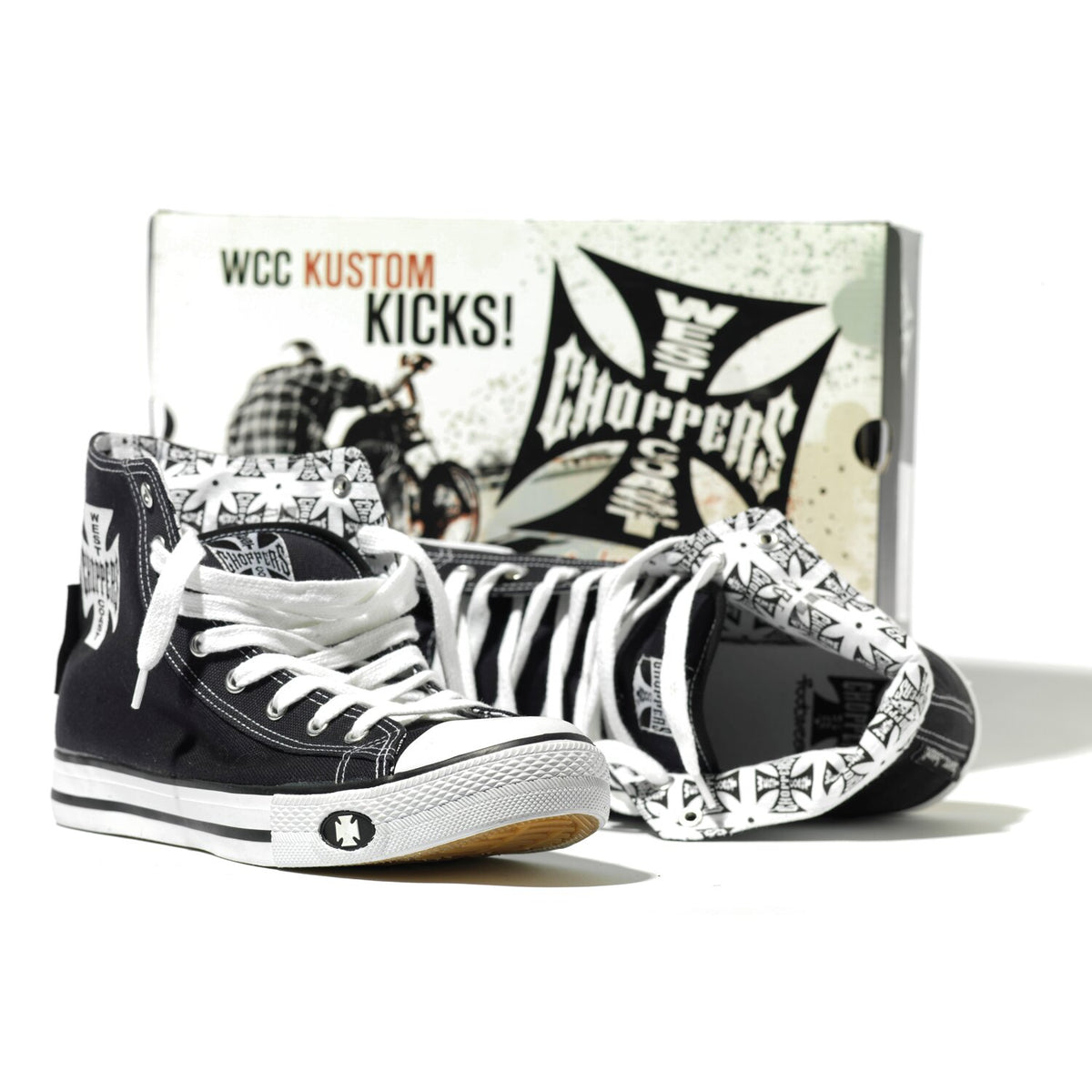 WCC Warrior hi-tops shoes black