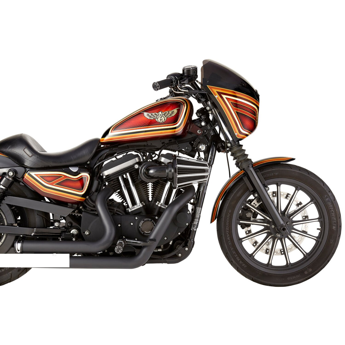 Arlen Ness, 90° Monster Sucker air cleaner. 10-Gauge