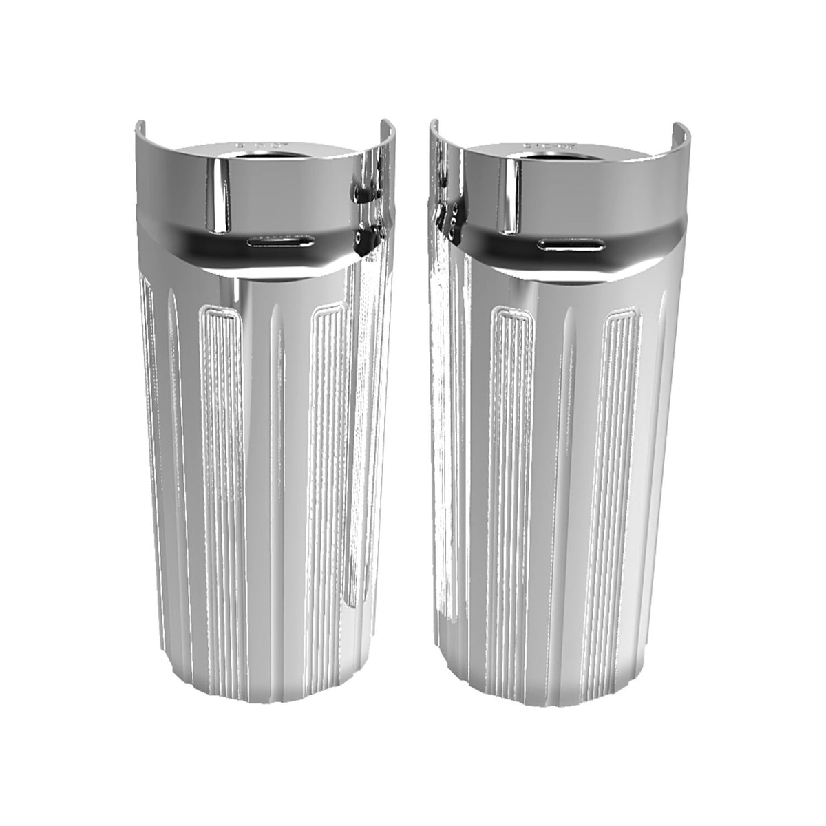 Arlen Ness, fork boots 10-Gauge +2". Chrome