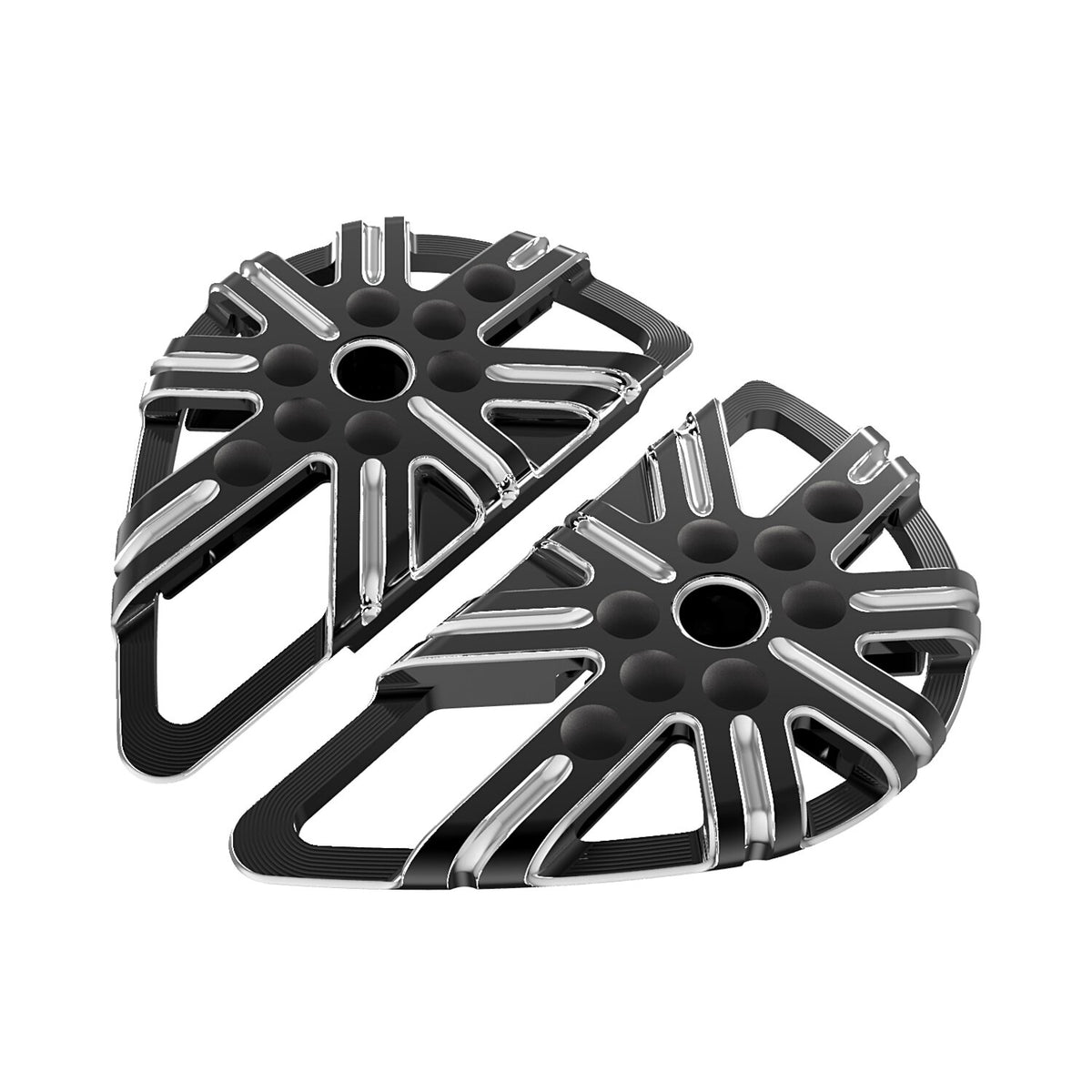 Arlen Ness, 10-Gauge passenger floorboards. Black CC