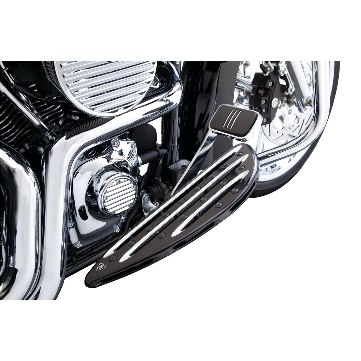 Arlen Ness, 83-17 Deep Cut rider floorboards. Black