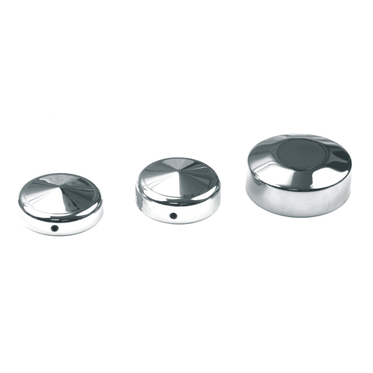 Cover, fork stem nut FXR, FX, XL. Chrome
