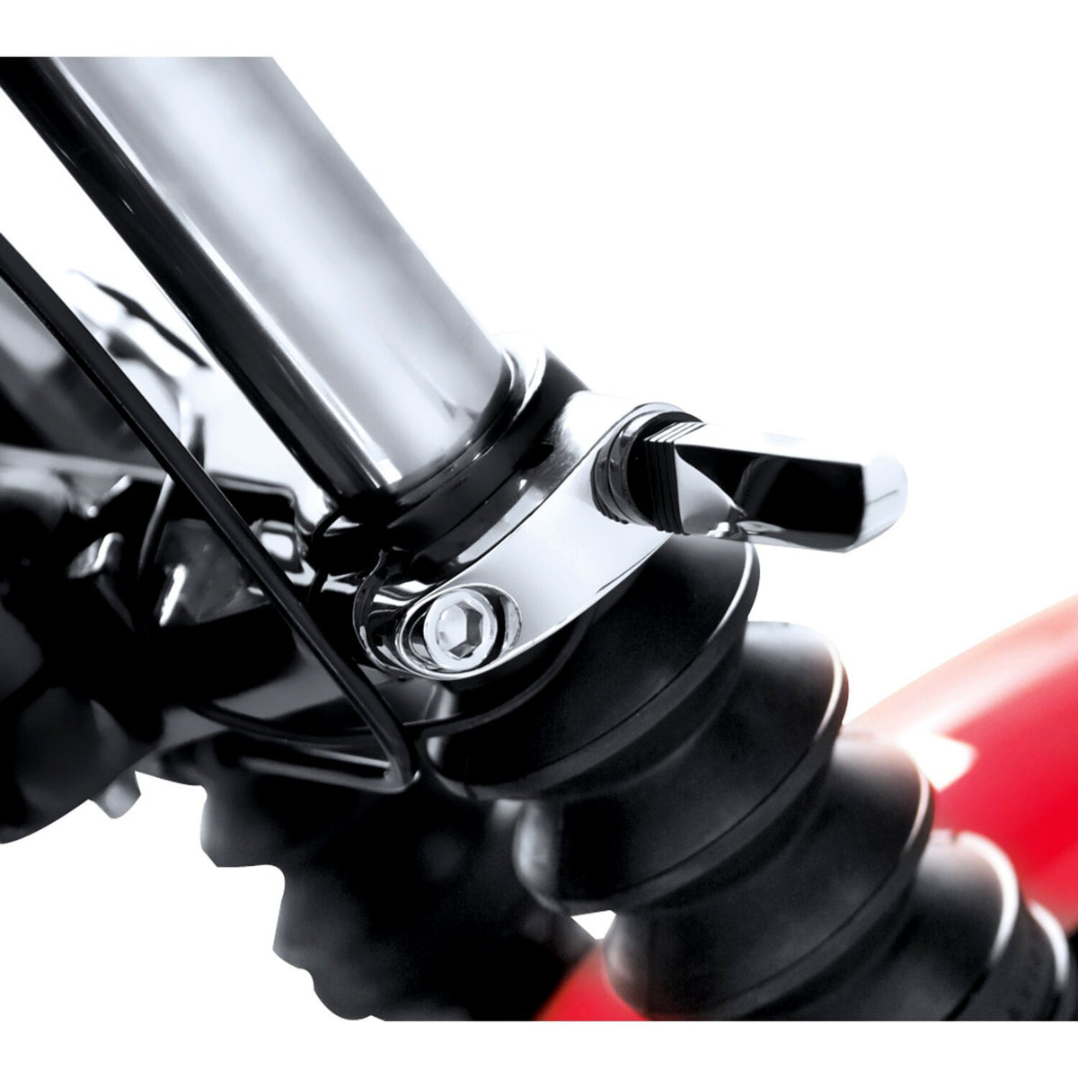 Arlen Ness, triple tree turn signal mounts. Chrome