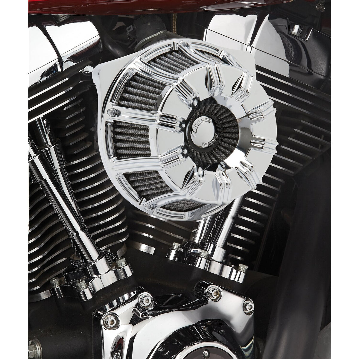Arlen Ness, inverted air cleaner kit '10-Gauge'. Chrome