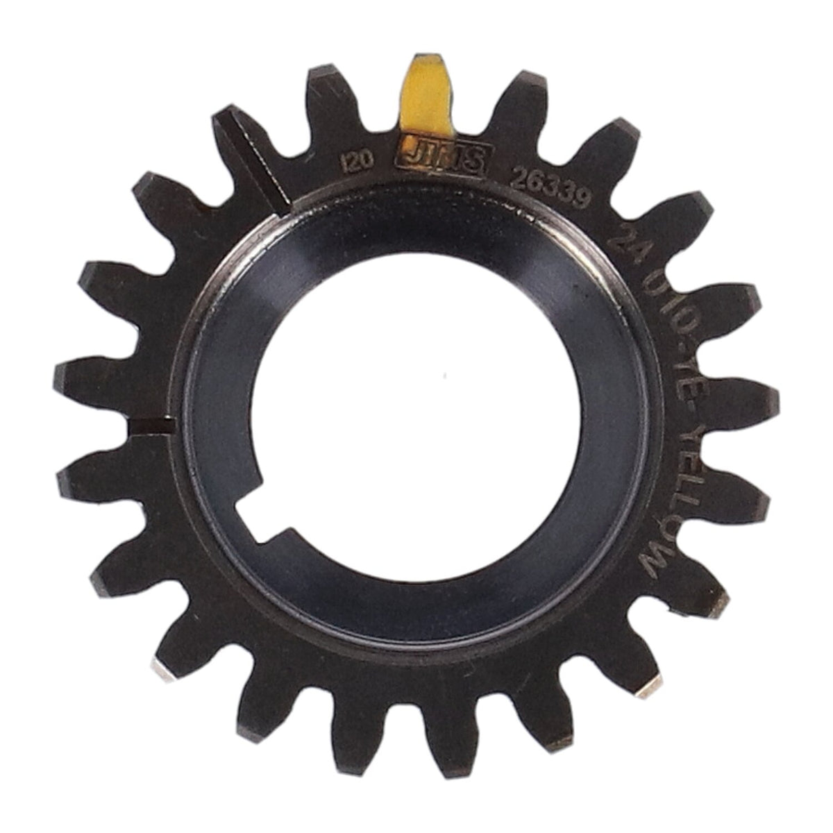 JIMS, pinion gear 54-77. Yellow