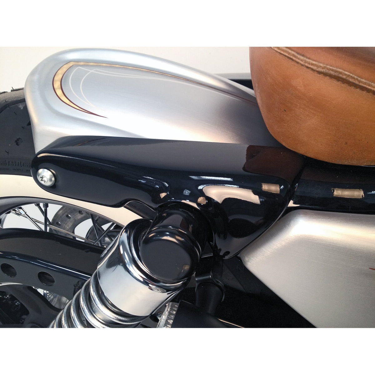 Cult-Werk, XL short fender strut covers. Gloss black