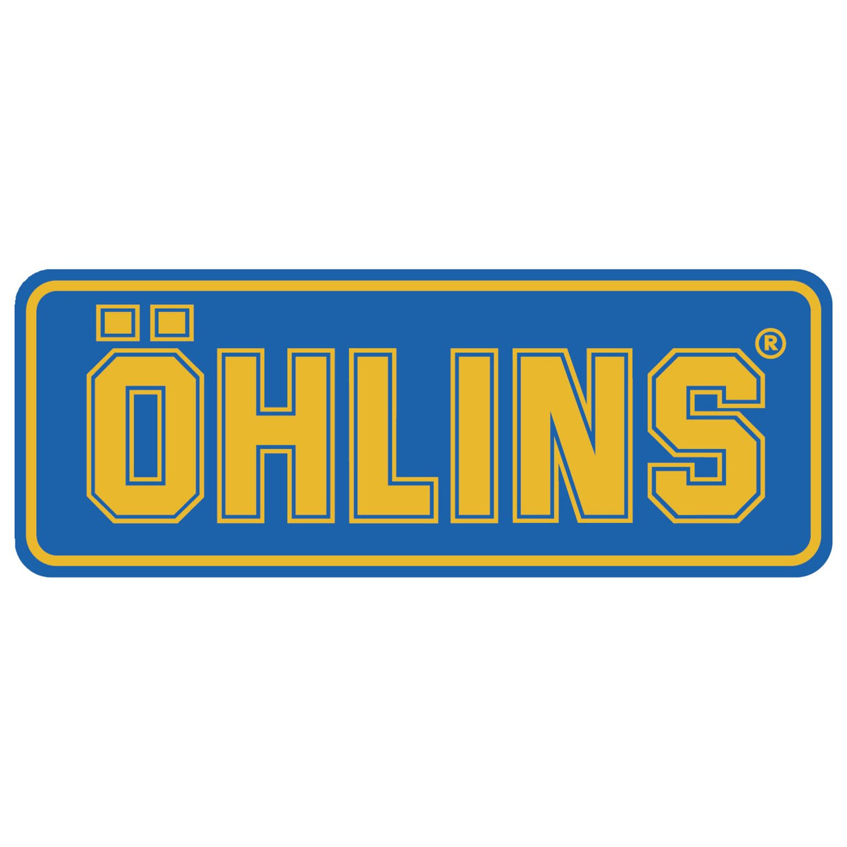 Öhlins Logo sticker yellow/blue