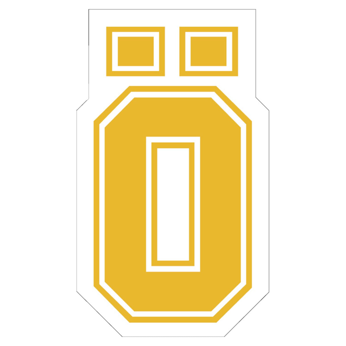 Öhlins 'Ö' sticker yellow large
