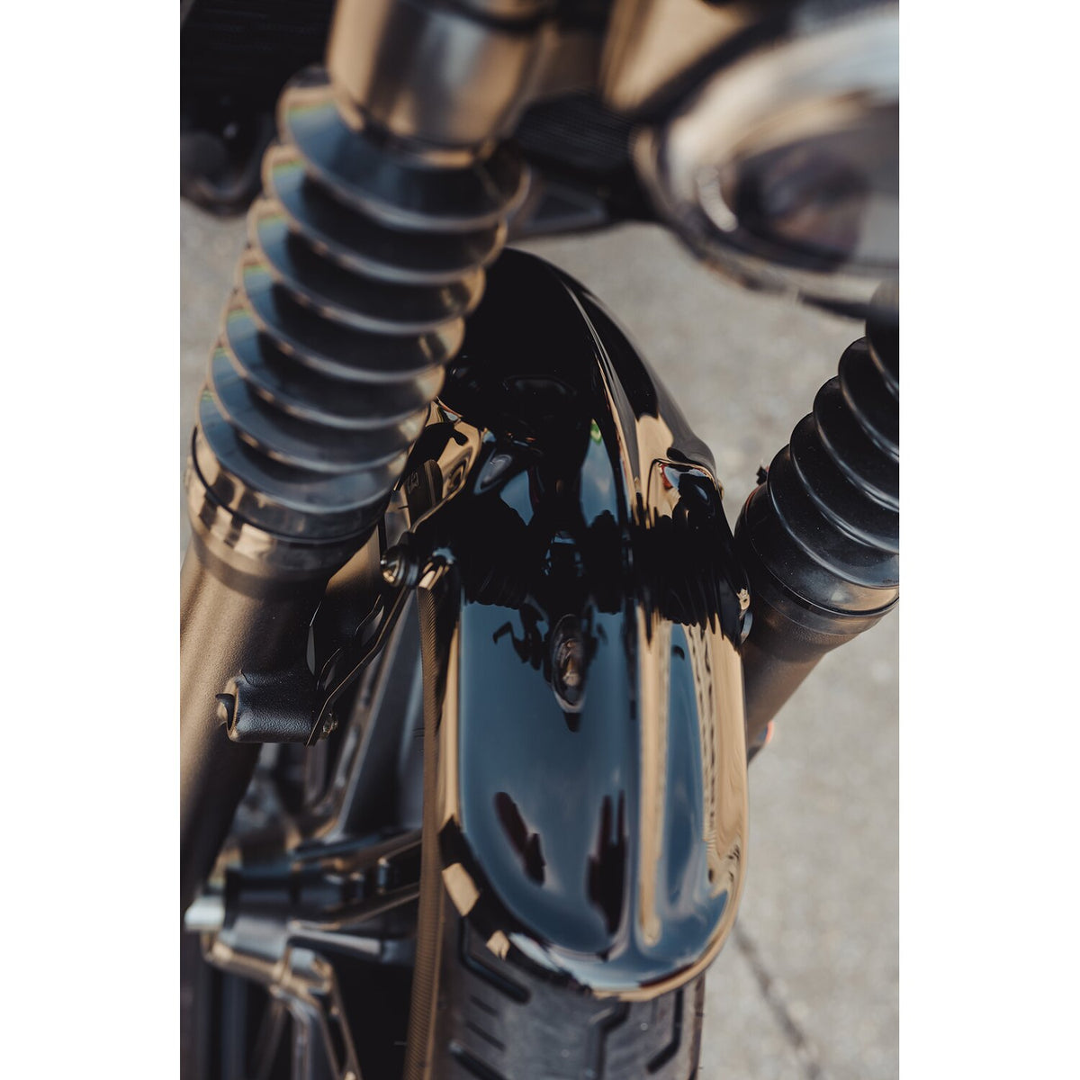 Cult-Werk, front fender Old School. Gloss black