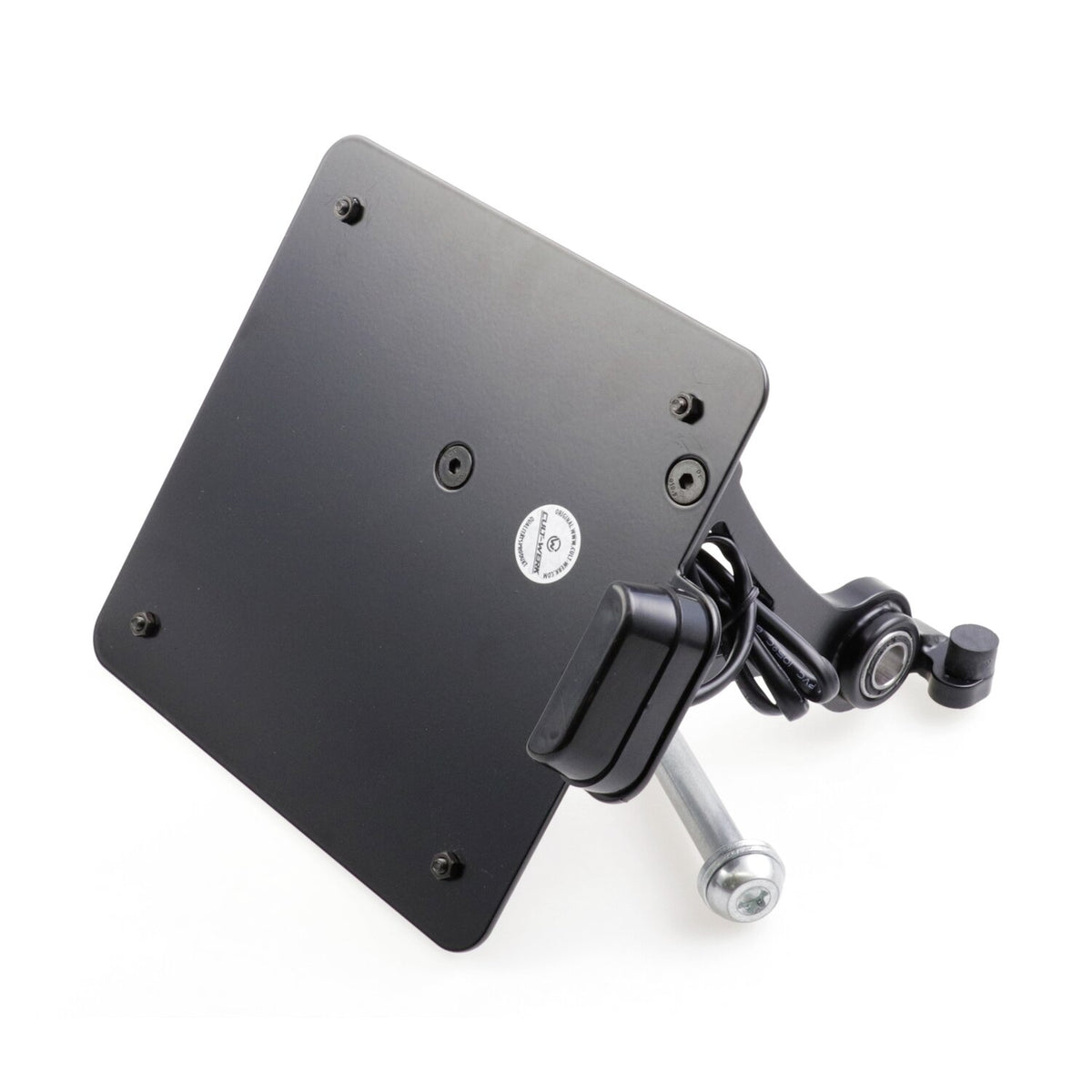 Cult-Werk, side mount license plate bracket, black. Italy