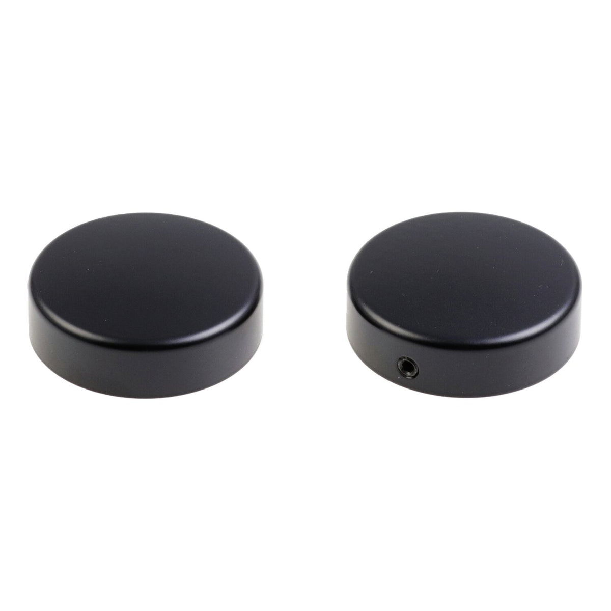 Cult-Werk, 2-piece fork tube cap bolt cover kit. Black