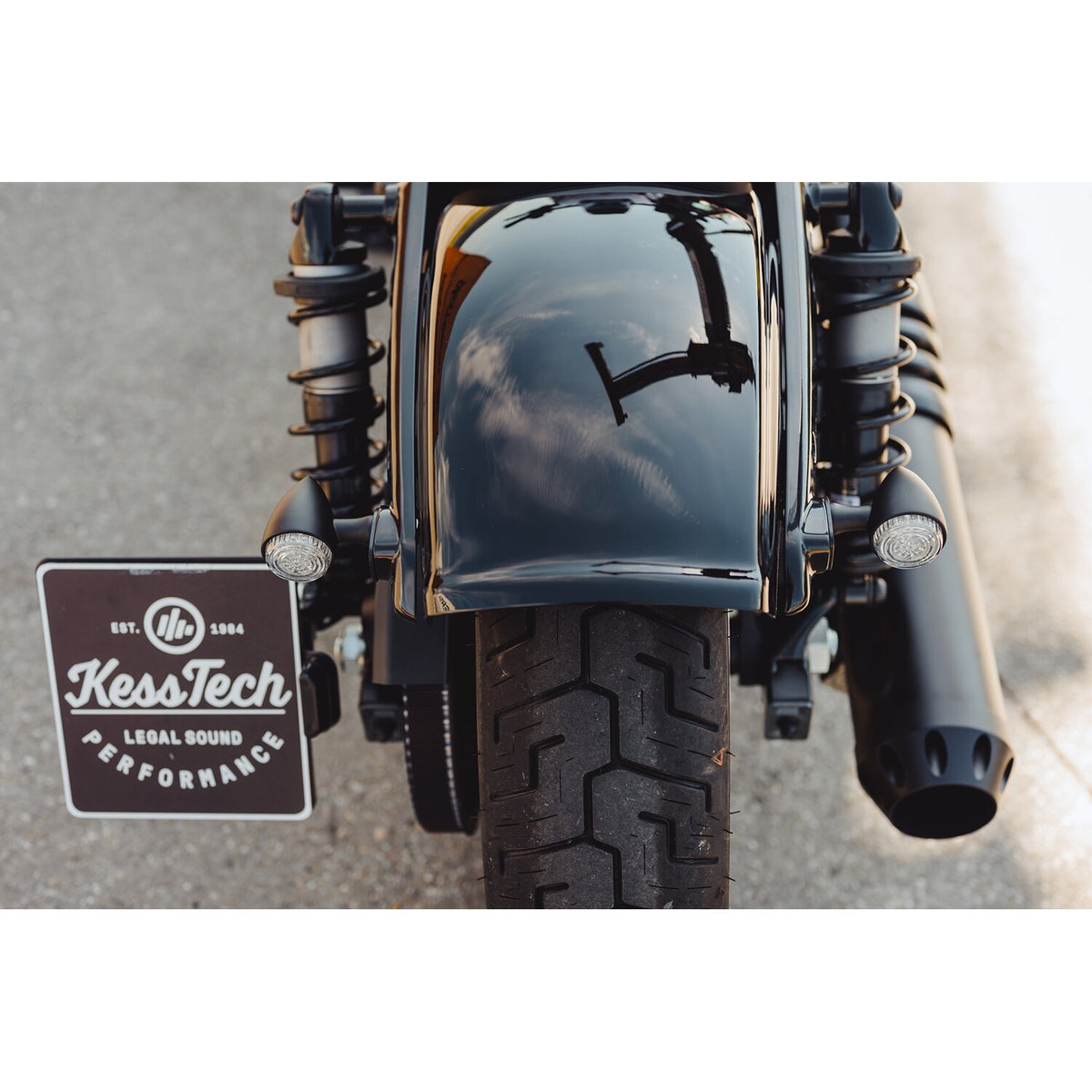 Cult-Werk, Nightster OEM style rear fender. Gloss black