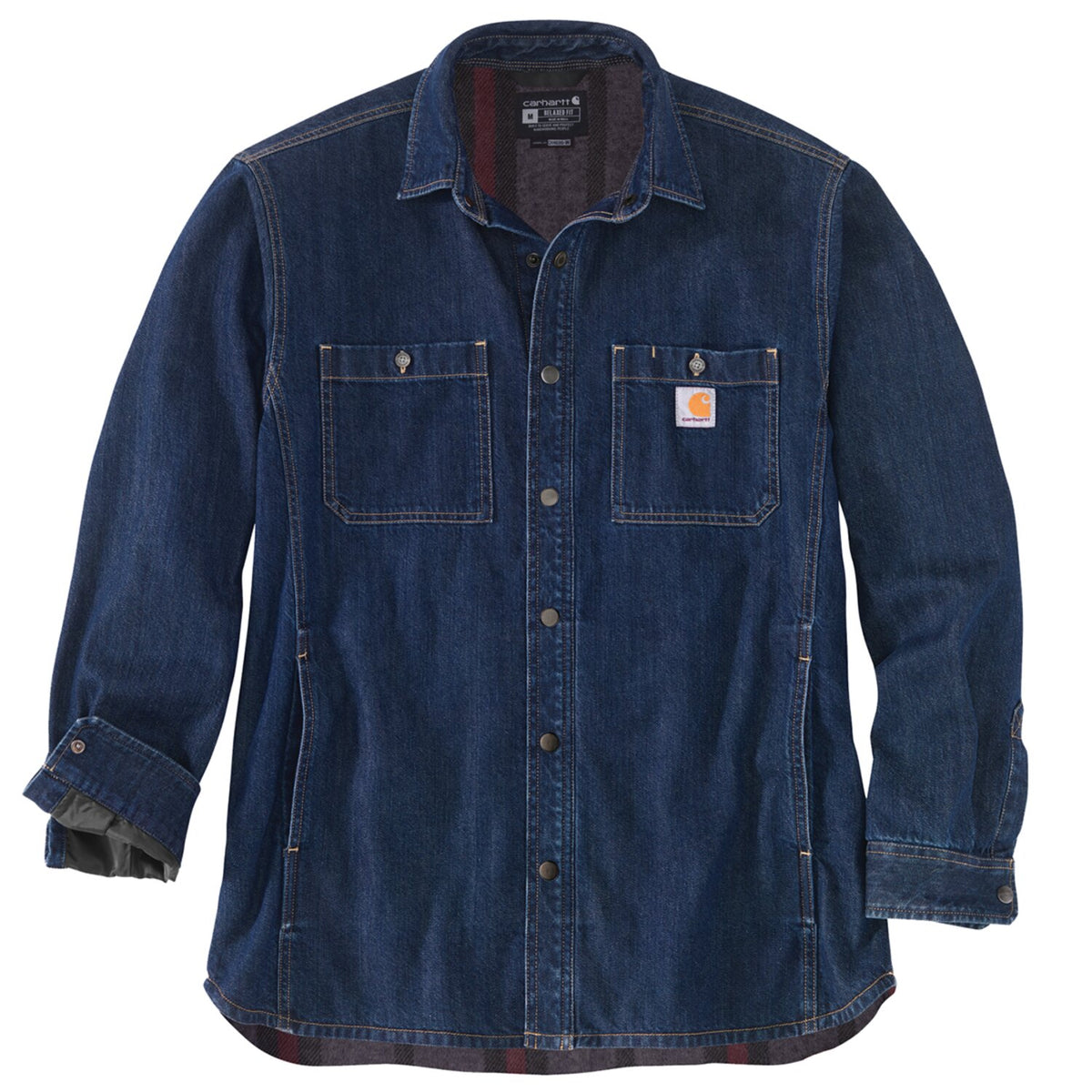 Carhartt Denim Fleece lined shirt glacier