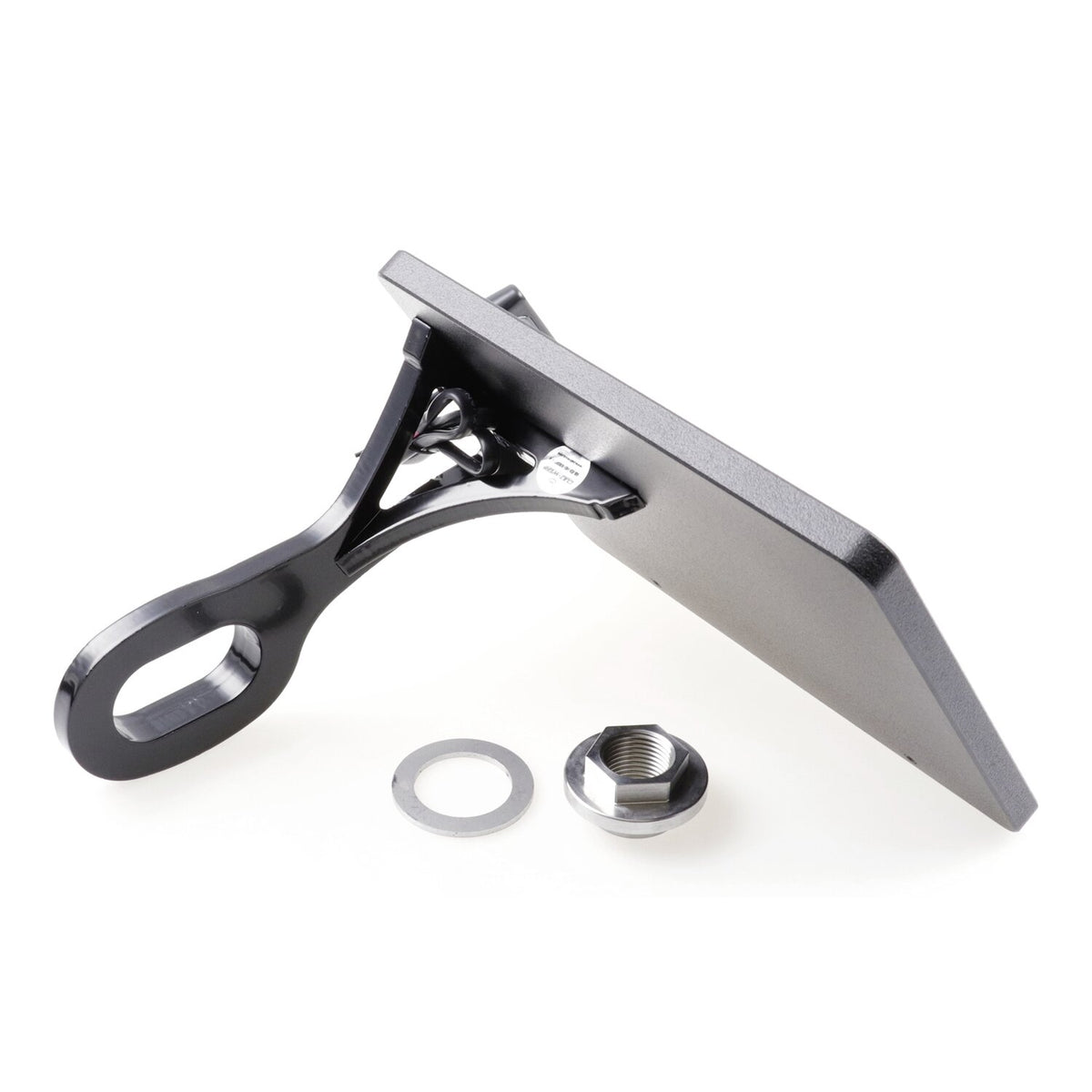 Cult-Werk, side mount license plate bracket. Black. Austria