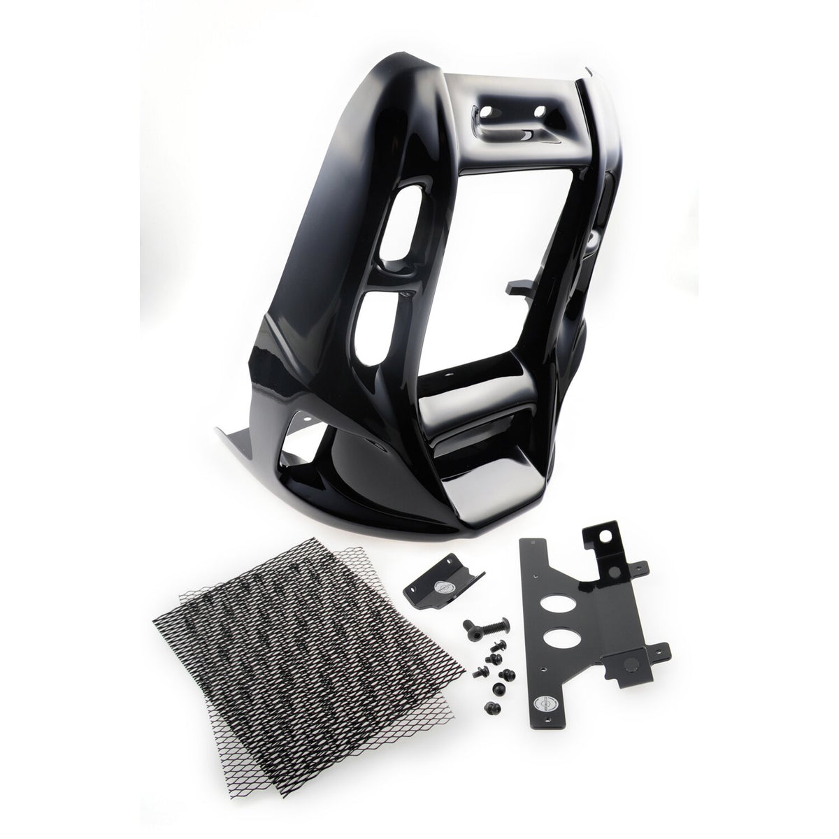 Cult-Werk, radiator cover 'Racing'. Gloss black