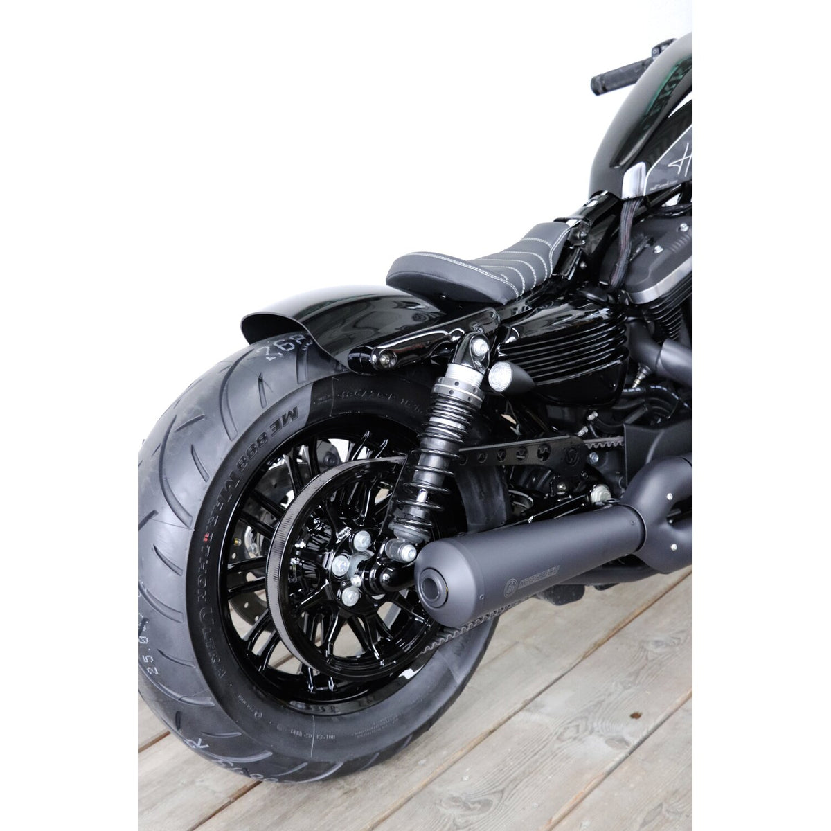 Cult-Werk, XL Sportster rear fender 'Low'. Gloss black