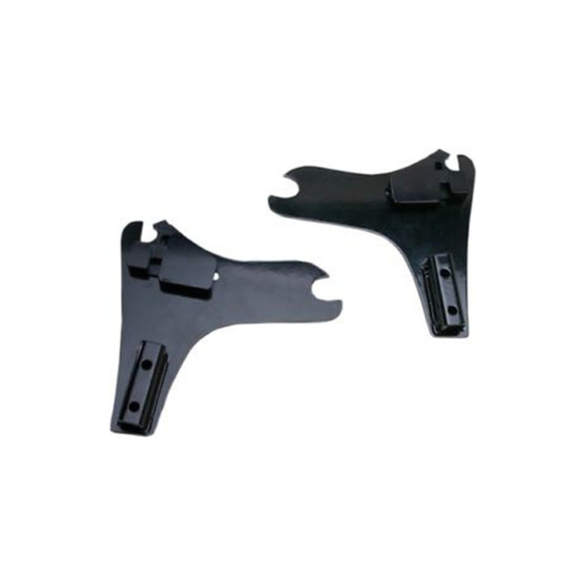 Cycle Visions, detachable sissy bar side plates. Black