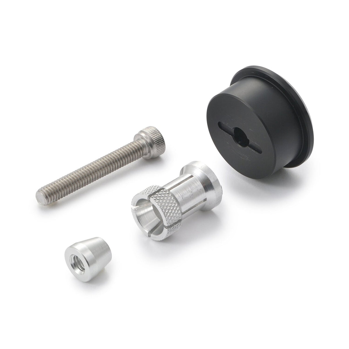 Daytona, bar end mirror adaptor set. Black