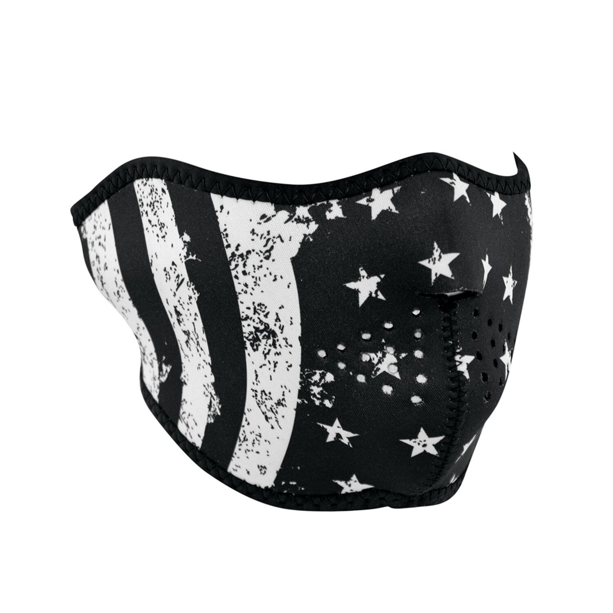 ZANheadgear Half Mask neoprene white flag