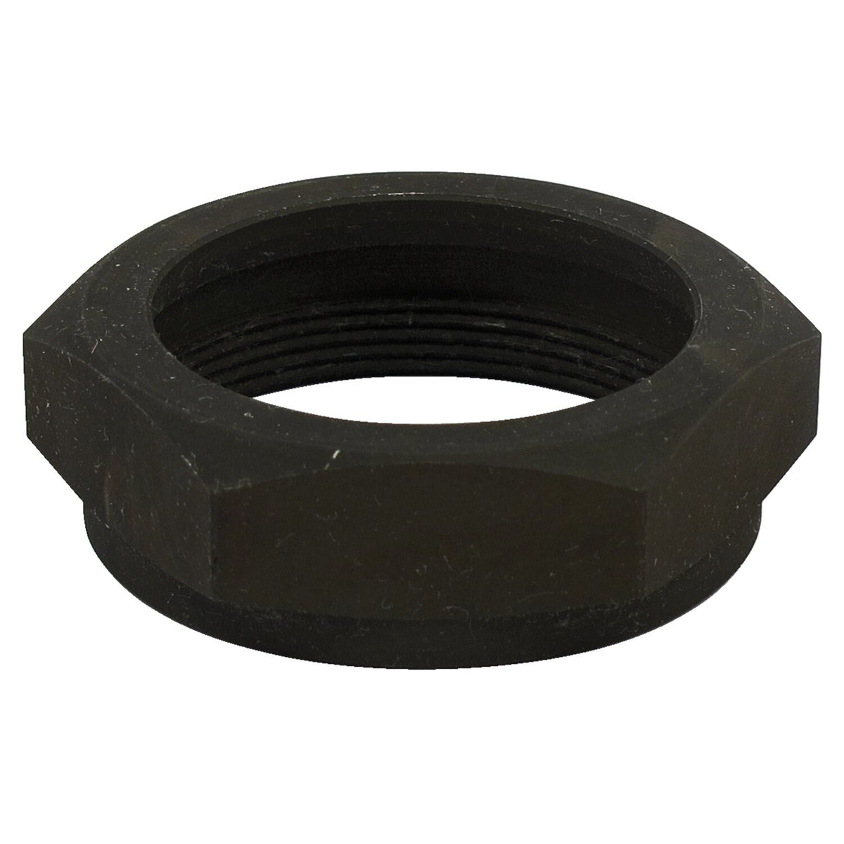 Nut, inlet packing. Black