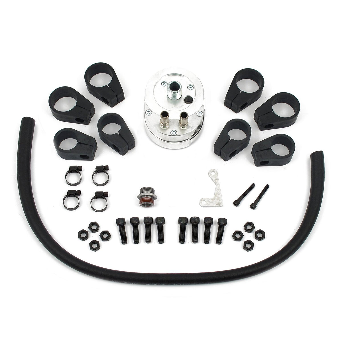 Jagg, oil cooler kit. Vertical mount, 6 row, Deluxe Diamond