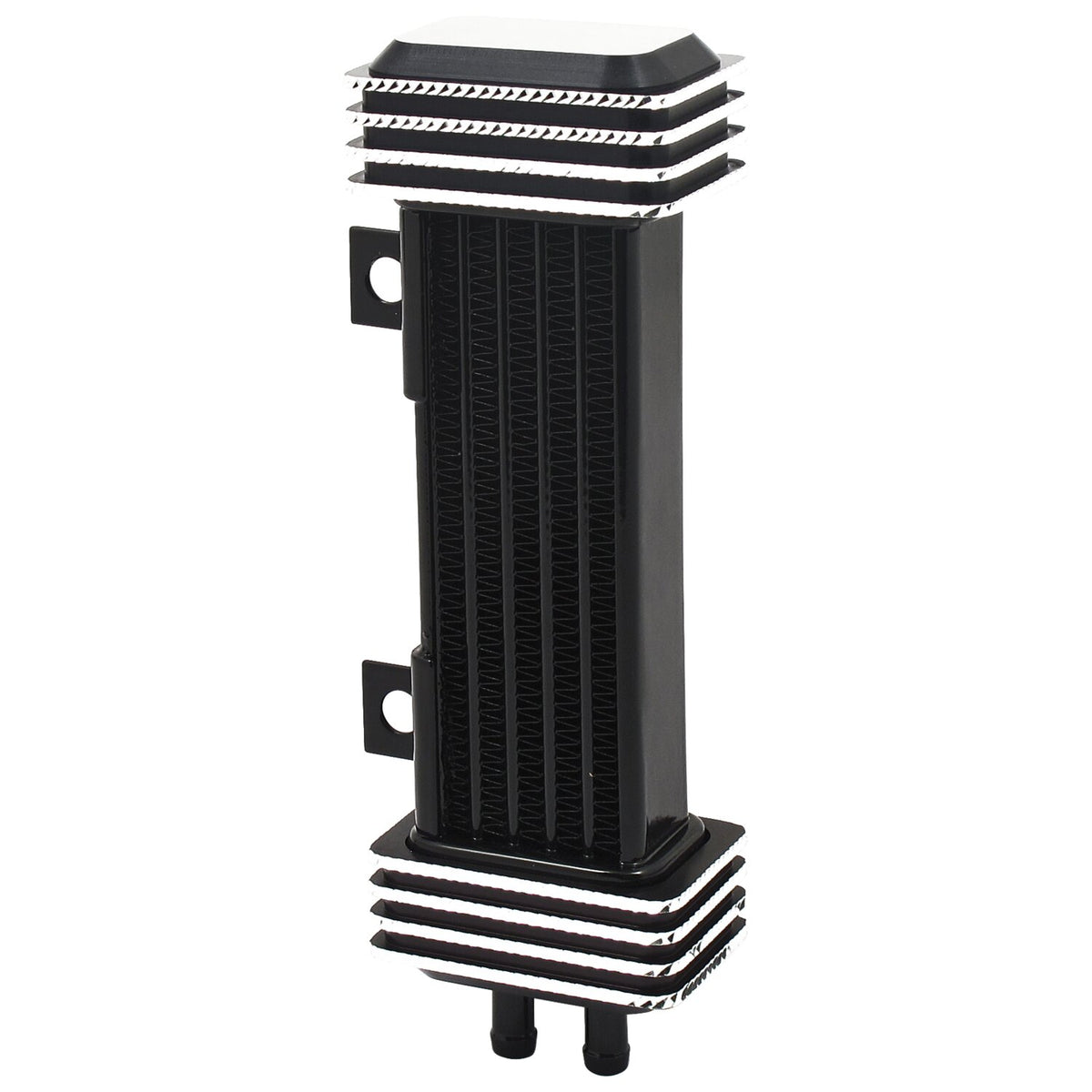 Jagg, oil cooler kit. Vertical mount, 6 row, Deluxe Diamond