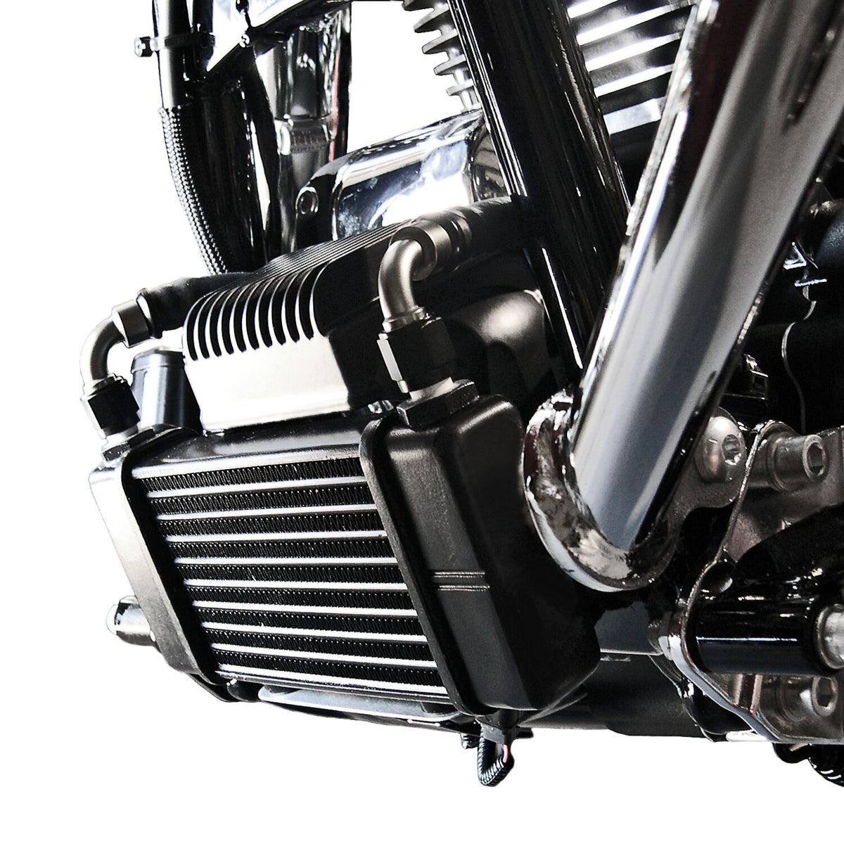 Jagg, oil cooler kit. Low mount - Horizontal - 10 row