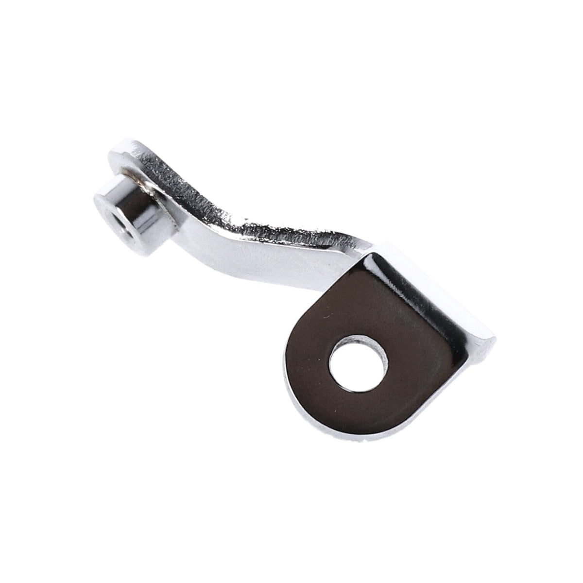 Oil tank mount bracket. Front. Chrome