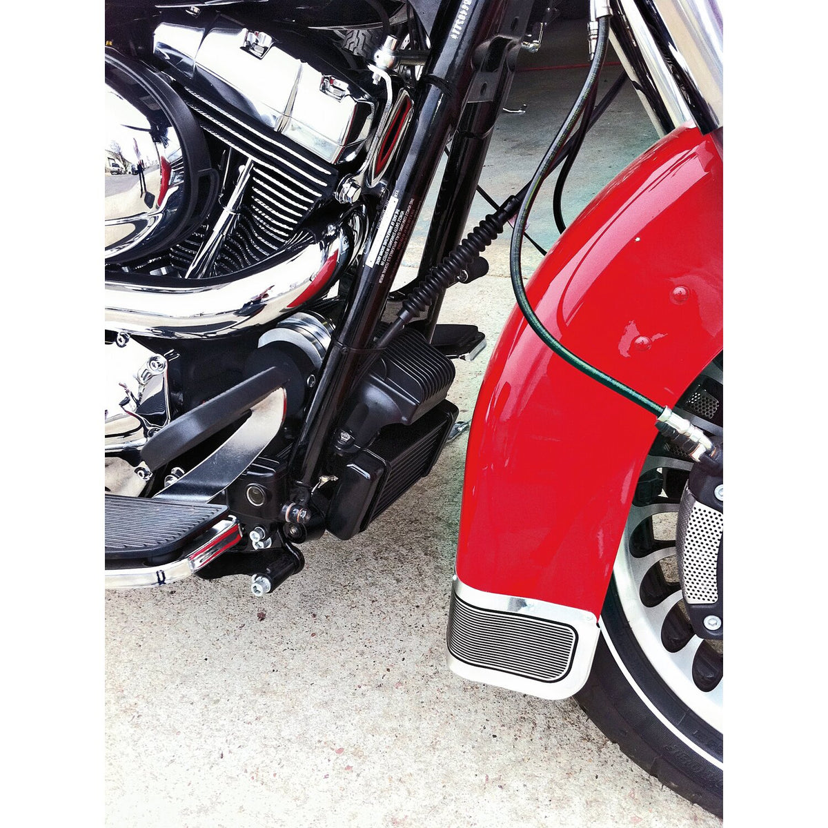Jagg, oil cooler kit. Low mount - Horizontal - 10 row - Fan