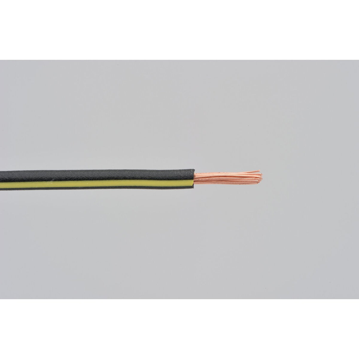 Electrical wire. 2 meter 0.75sq. Black/yellow