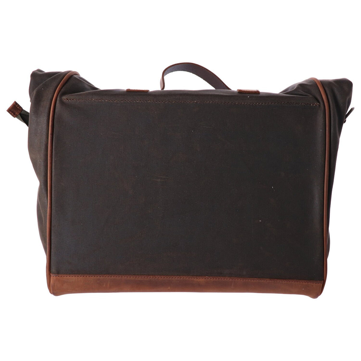 Longride, click-on Old Chopper saddlebag waxed cotton. Khaki