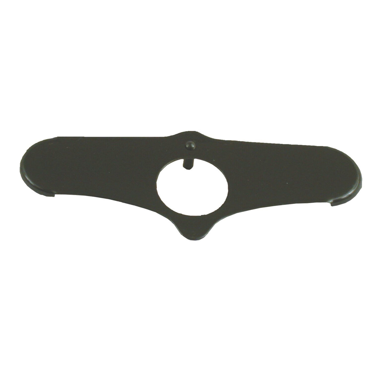Lockplate, negative offset Springer fork stem nut. Black