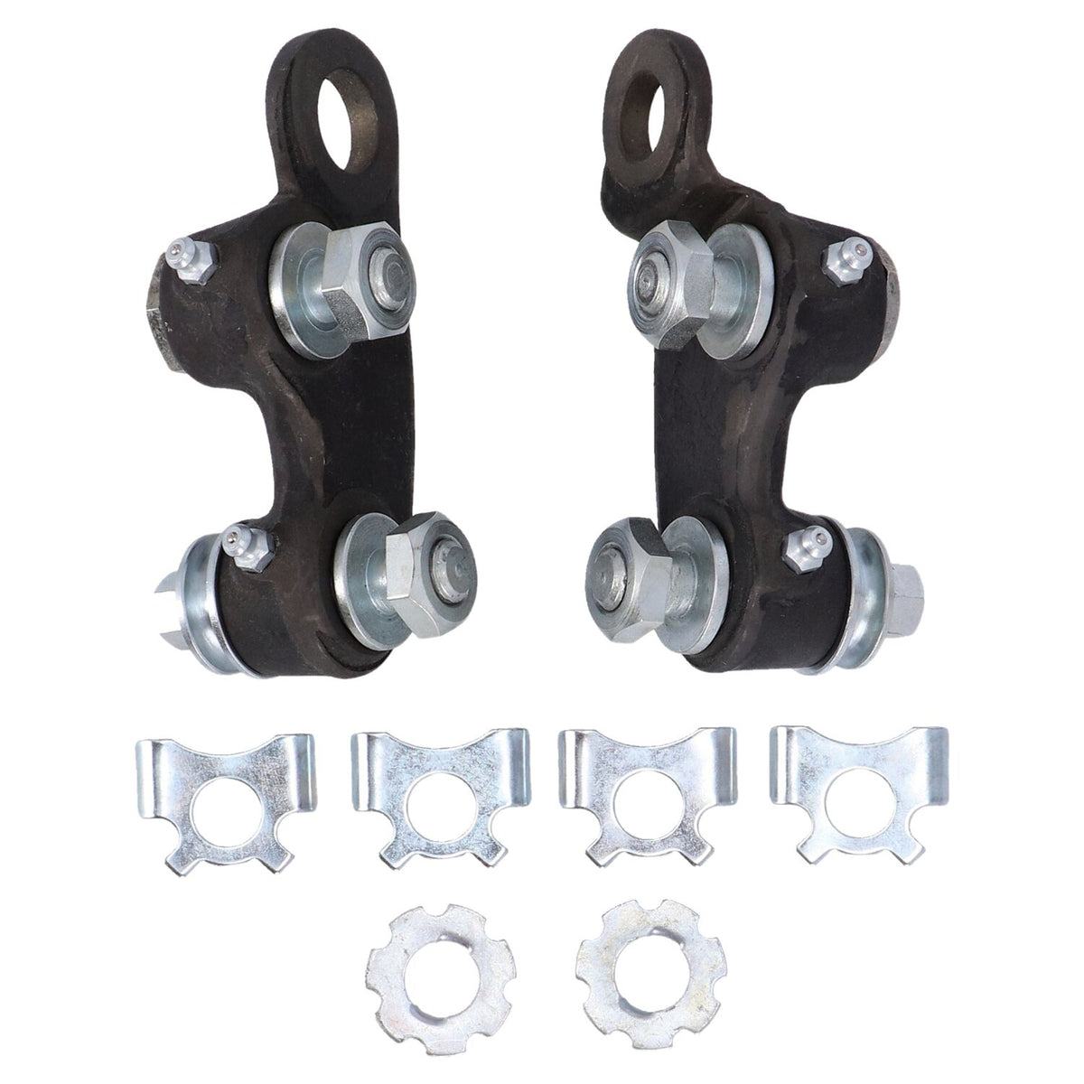 Replacement rocker set for STD to +12" Springer forks. Black
