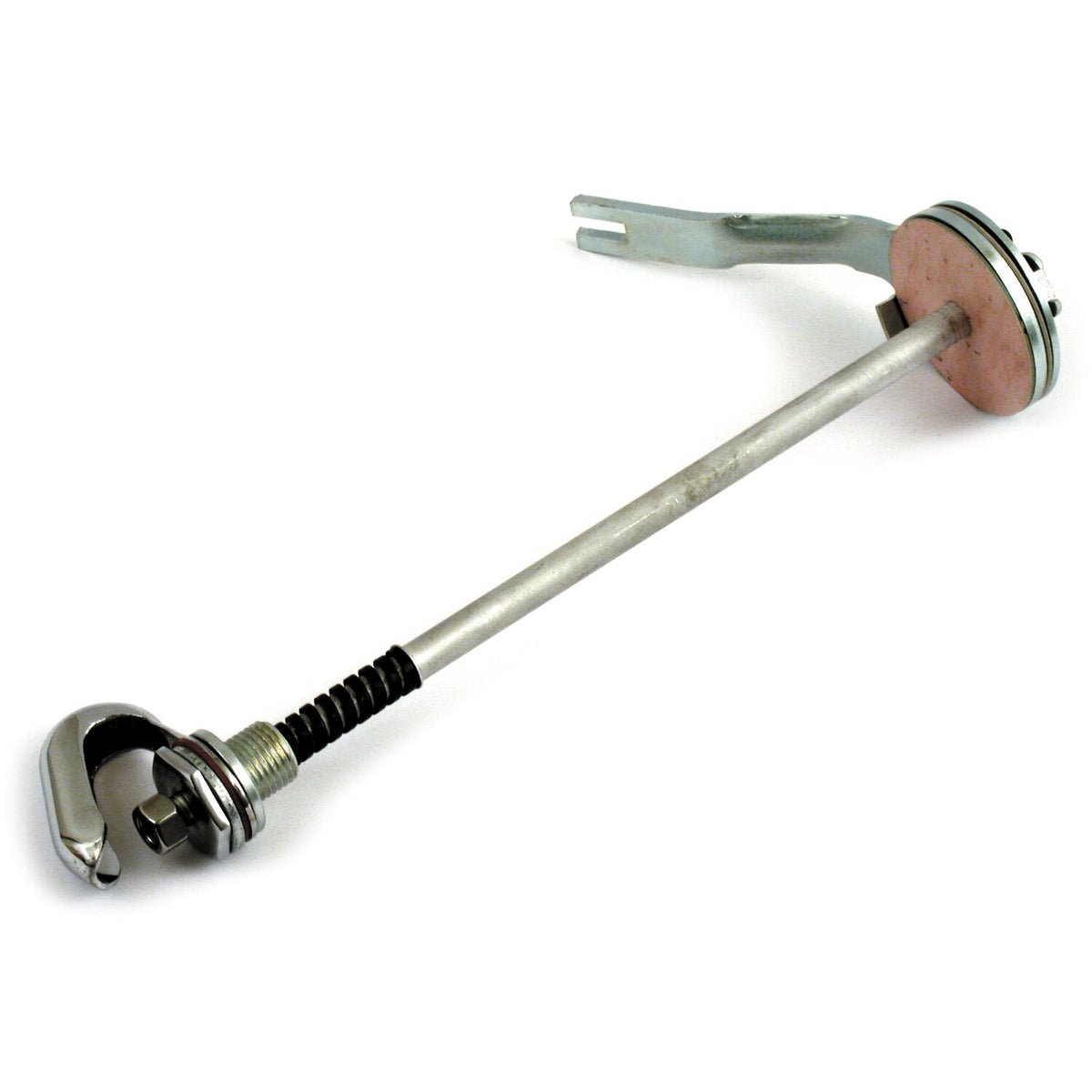 Steering damper for offset Springer fork