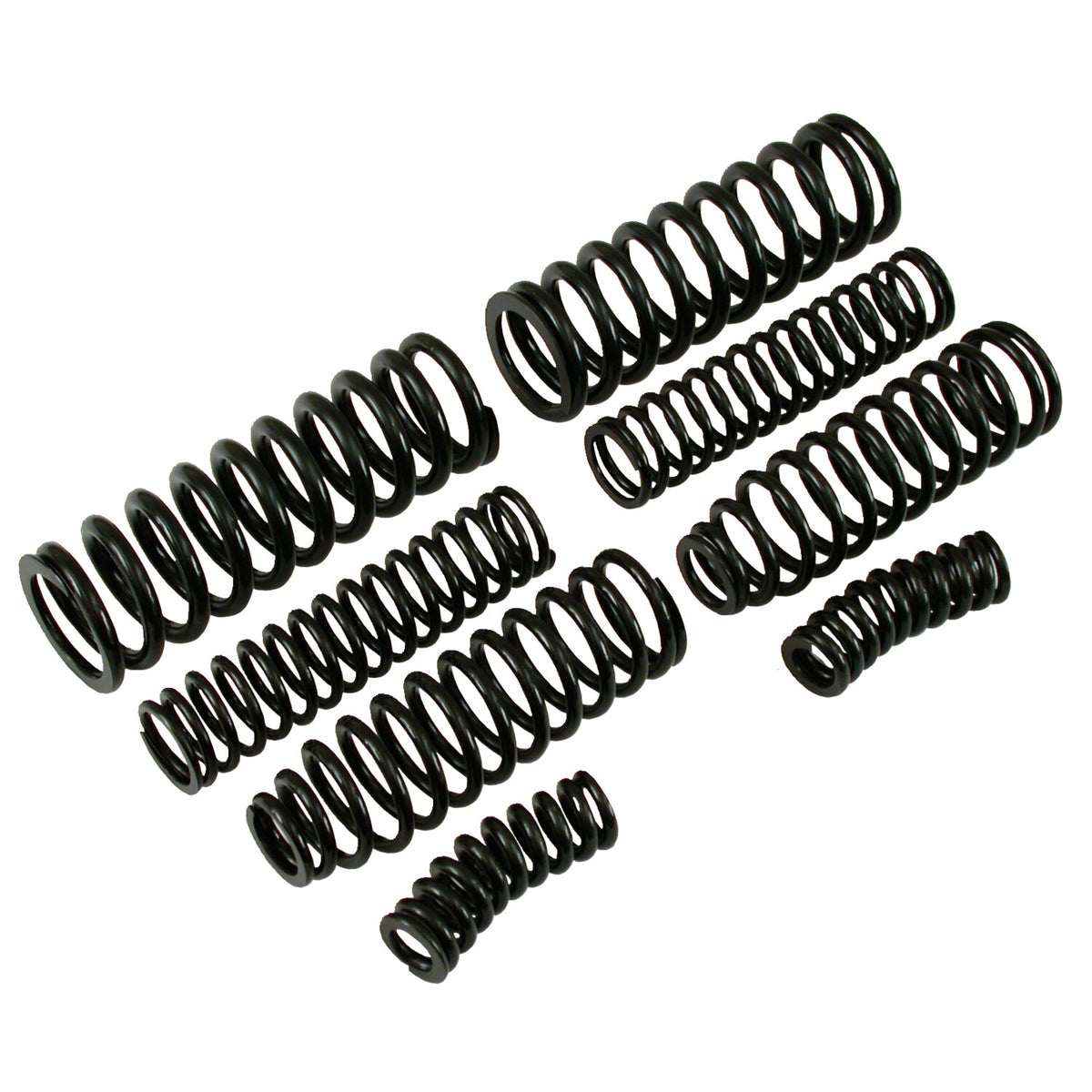 Heavy Duty 8-spring set for early Springer forks. Black