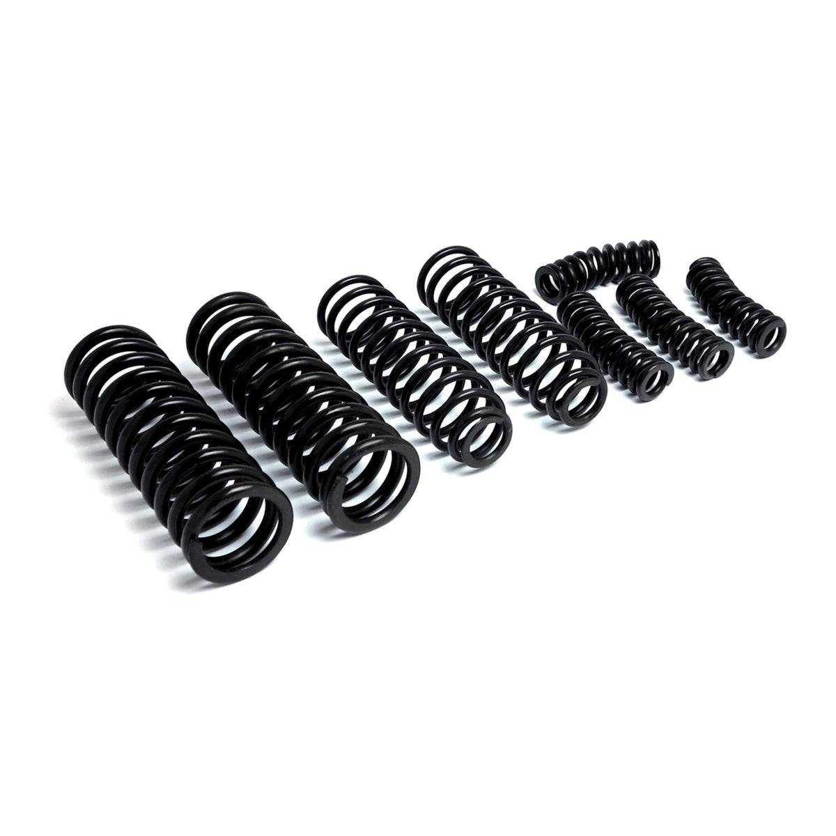 Replacement 8-spring set for early Springer forks. Black Par