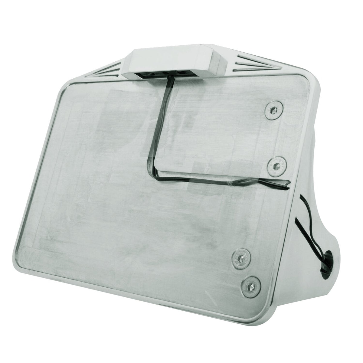 CPV, side mount license plate bracket kit. Polished EU