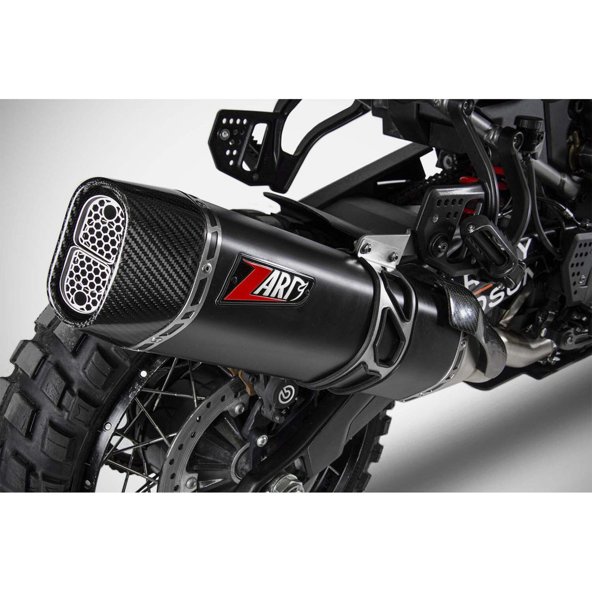 Zard, Pan America slip-on muffler. Matte black