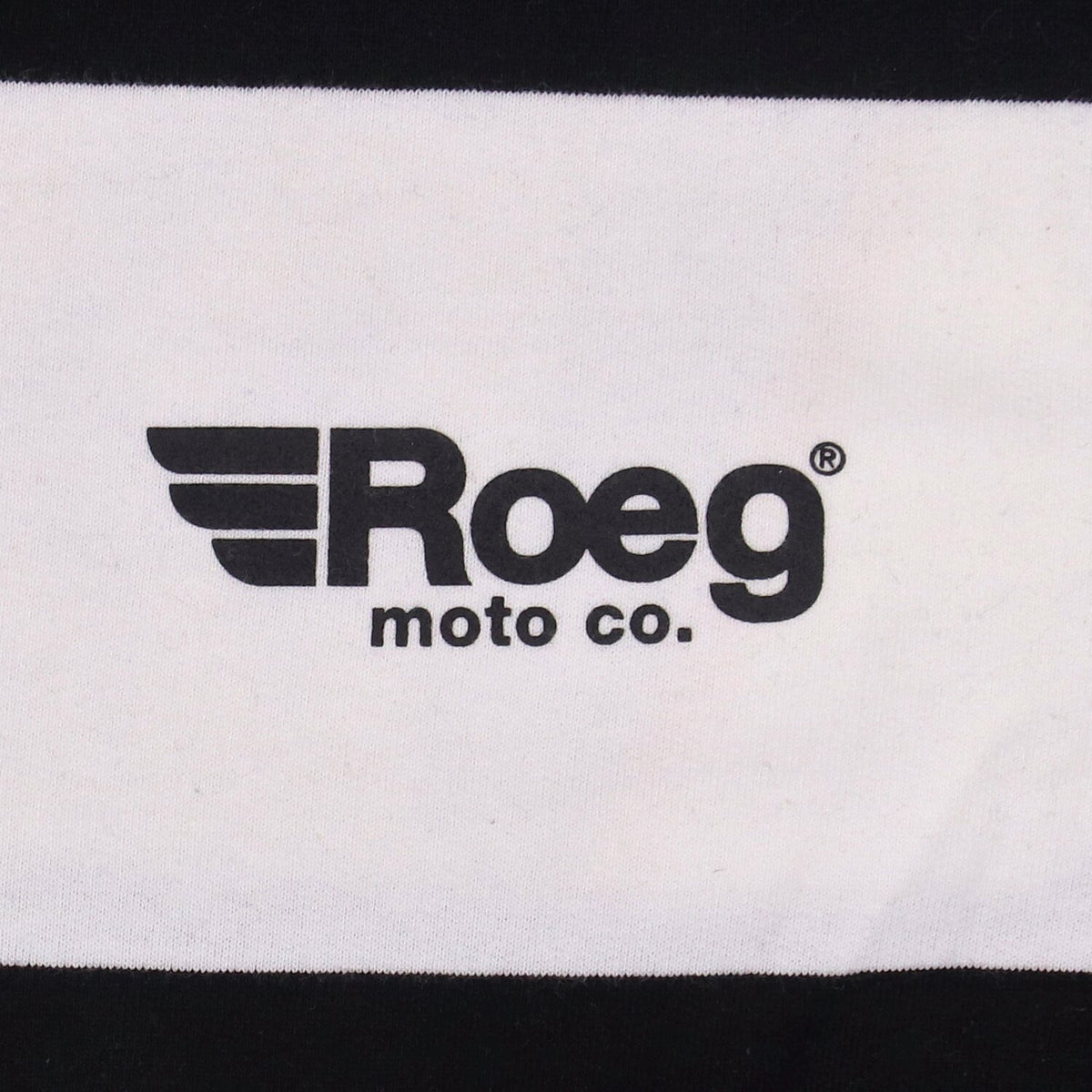 Roeg Shawn stripe sweatshirt off-white/black