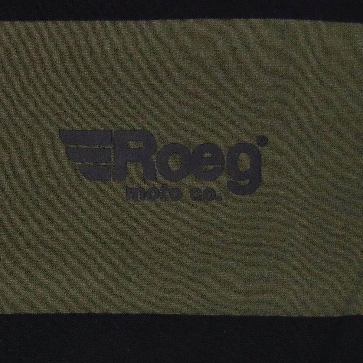Roeg Shawn stripe sweatshirt army/black