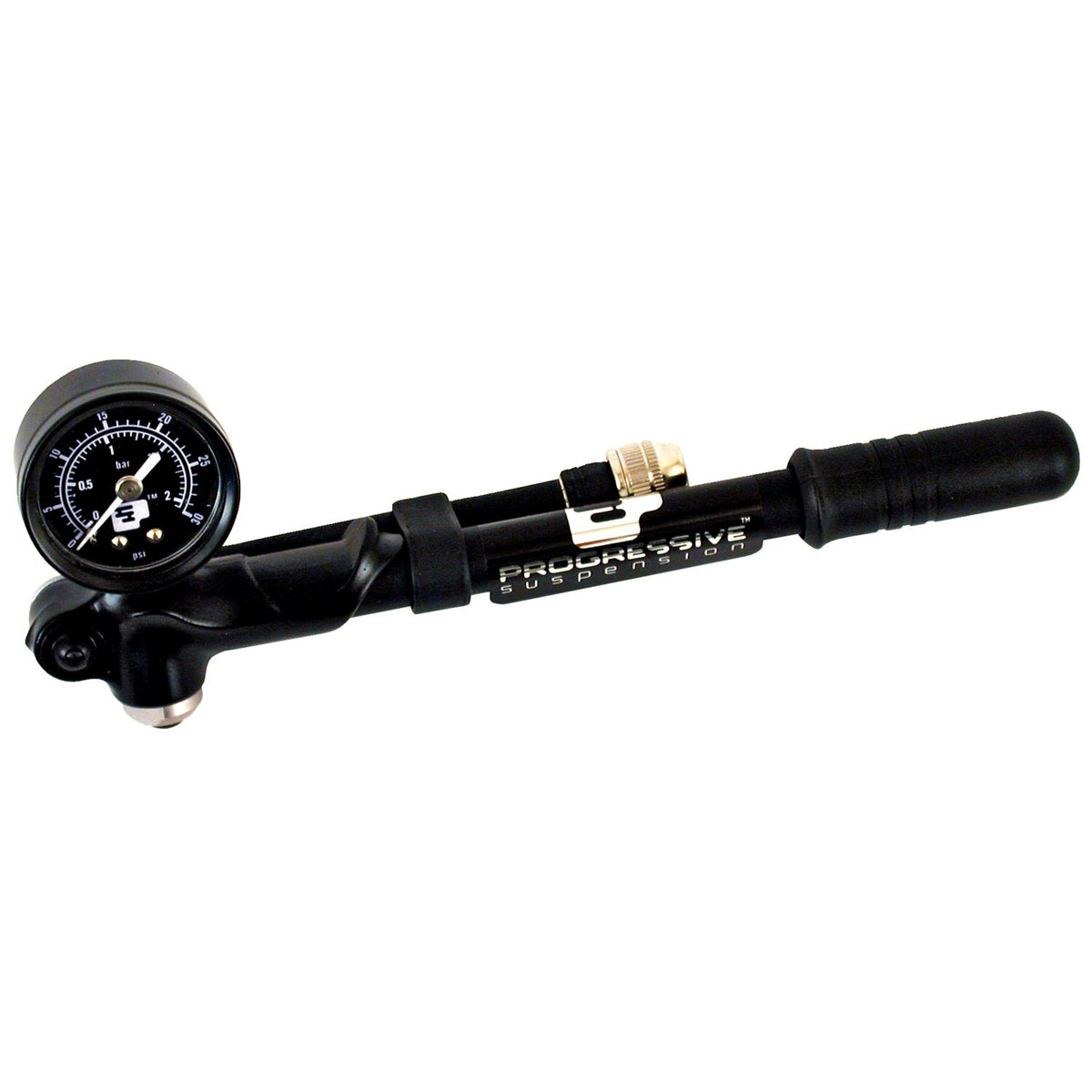 Progressive Suspension, air pump with 30 psi/2.1 bar gauge